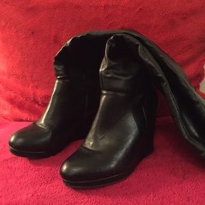 Over Knee Black Boots